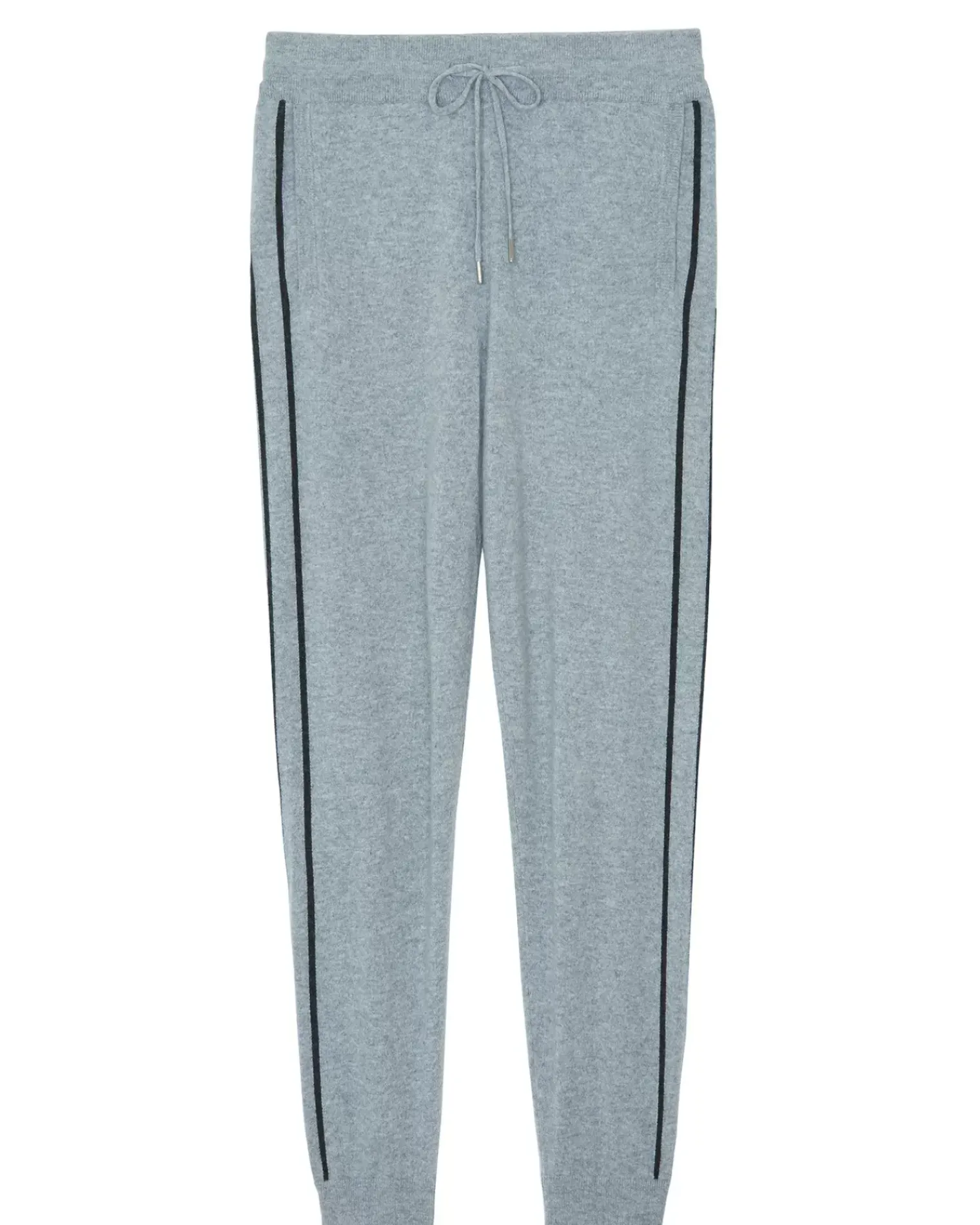 Kujten Joggings & Shorts>Men Straight Cut Cashmere Jogging Gris Chine