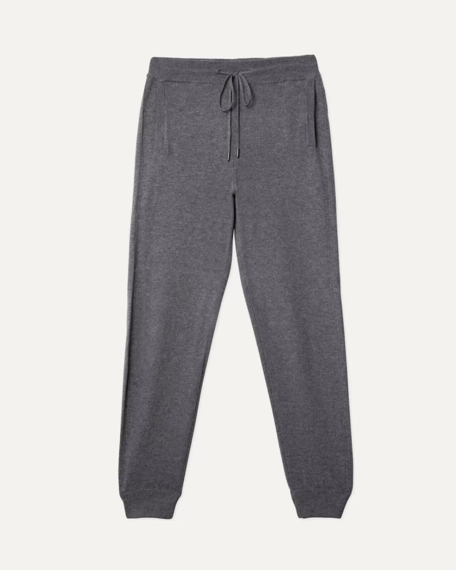 Kujten Joggings & Shorts>Men Straight Cut Cashmere Jogging, 2-Threads Gris Flanelle
