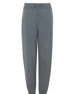 Kujten Joggings & Shorts>Men Straight Cut Cashmere Jogging, 2-Threads Gris Flanelle