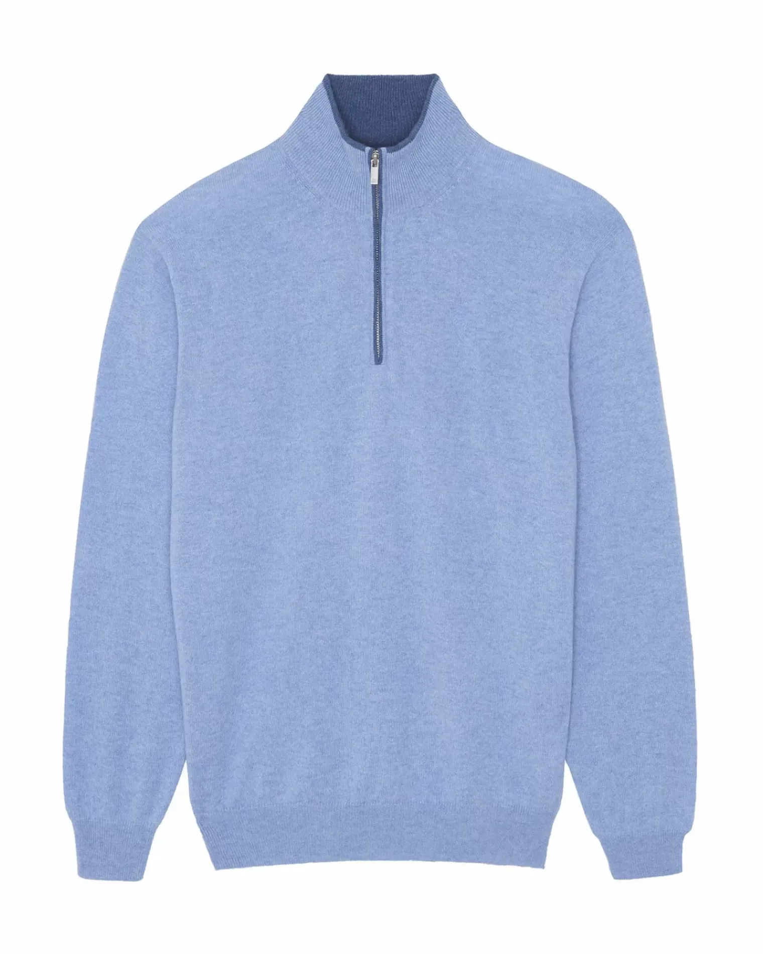 Kujten Sweaters & Sweatshirts>Men Turtleneck Cashmere Sweater Bleu Jeans