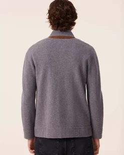 Kujten Jackets & Vests>Milano Cashmere Jacket, 2-Threads Gris Flanelle