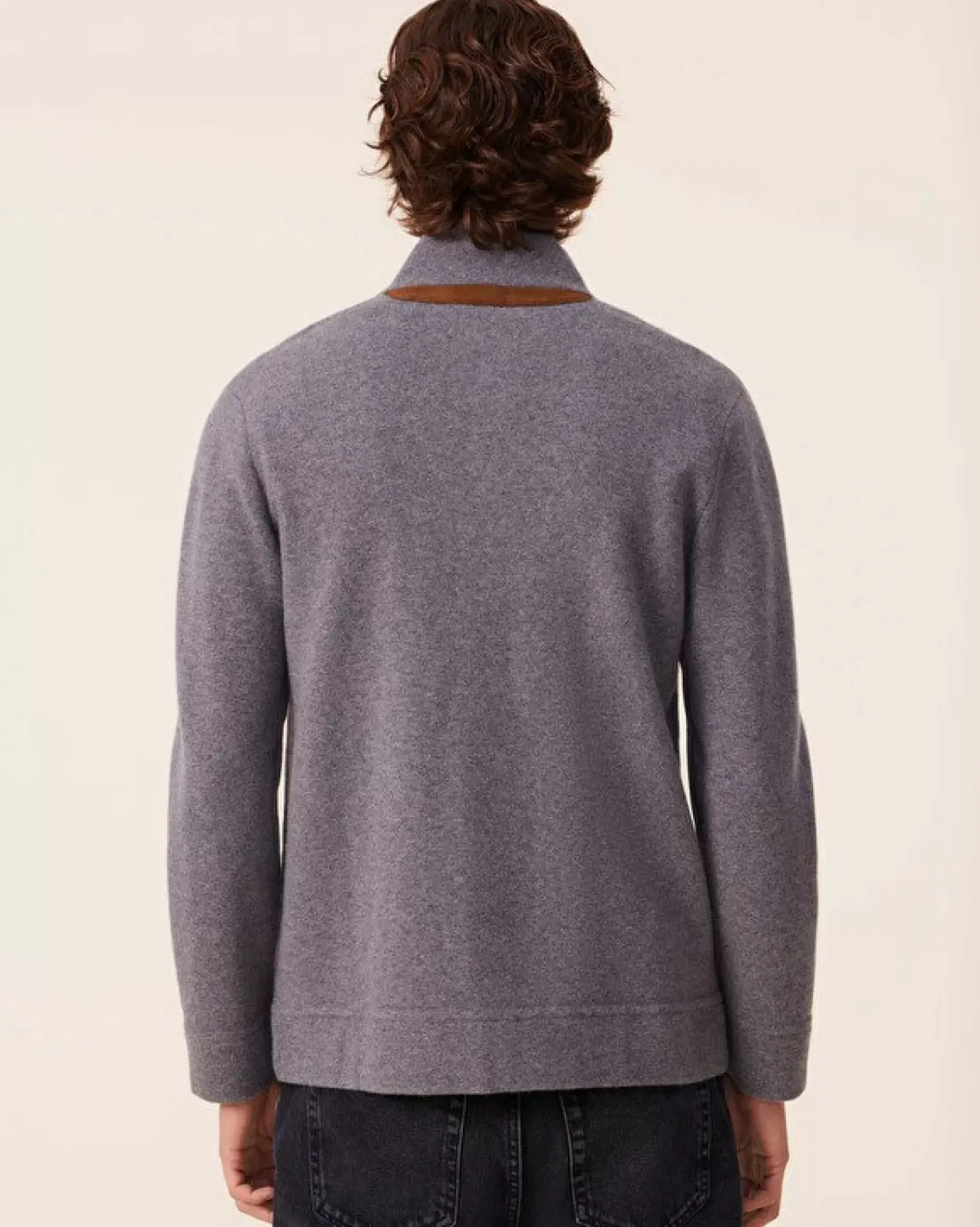 Kujten Jackets & Vests>Milano Cashmere Jacket, 2-Threads Gris Flanelle