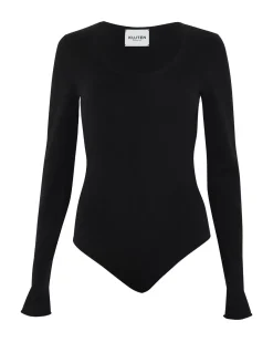 Kujten Body>Mittens Sleeves U Neck Cashmere Body Noir