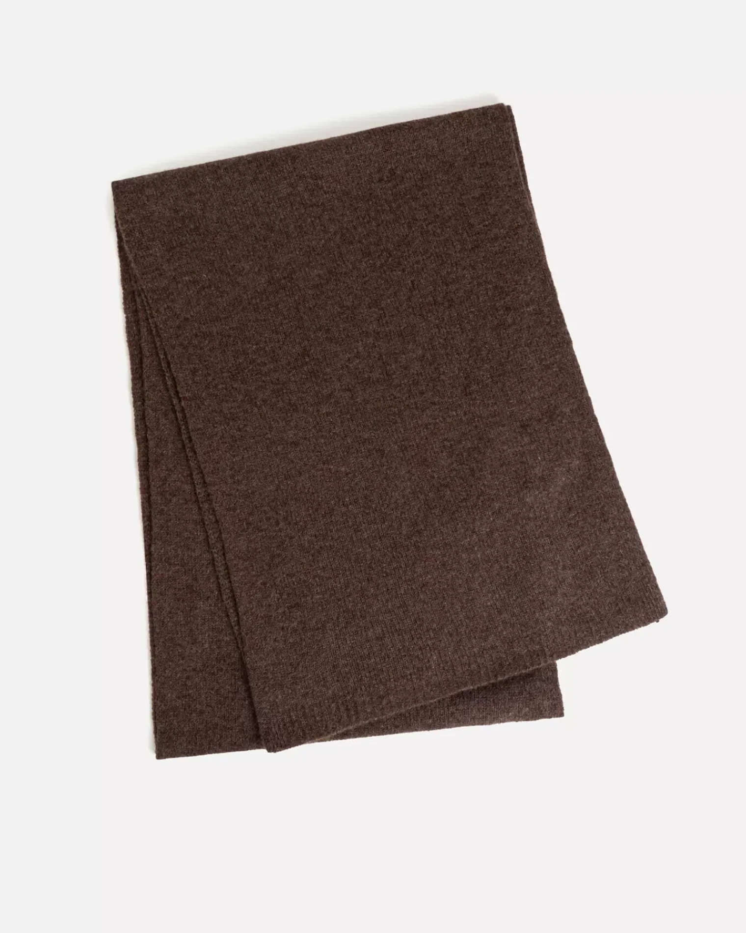 Kujten Scarves & Snoods>Off-Gauge Knitted Cashmere Scarf Chataigne