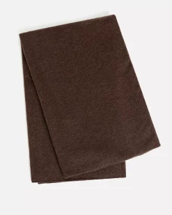 Kujten Scarves & Snoods>Off-Gauge Knitted Large Cashmere Scarf Chataigne