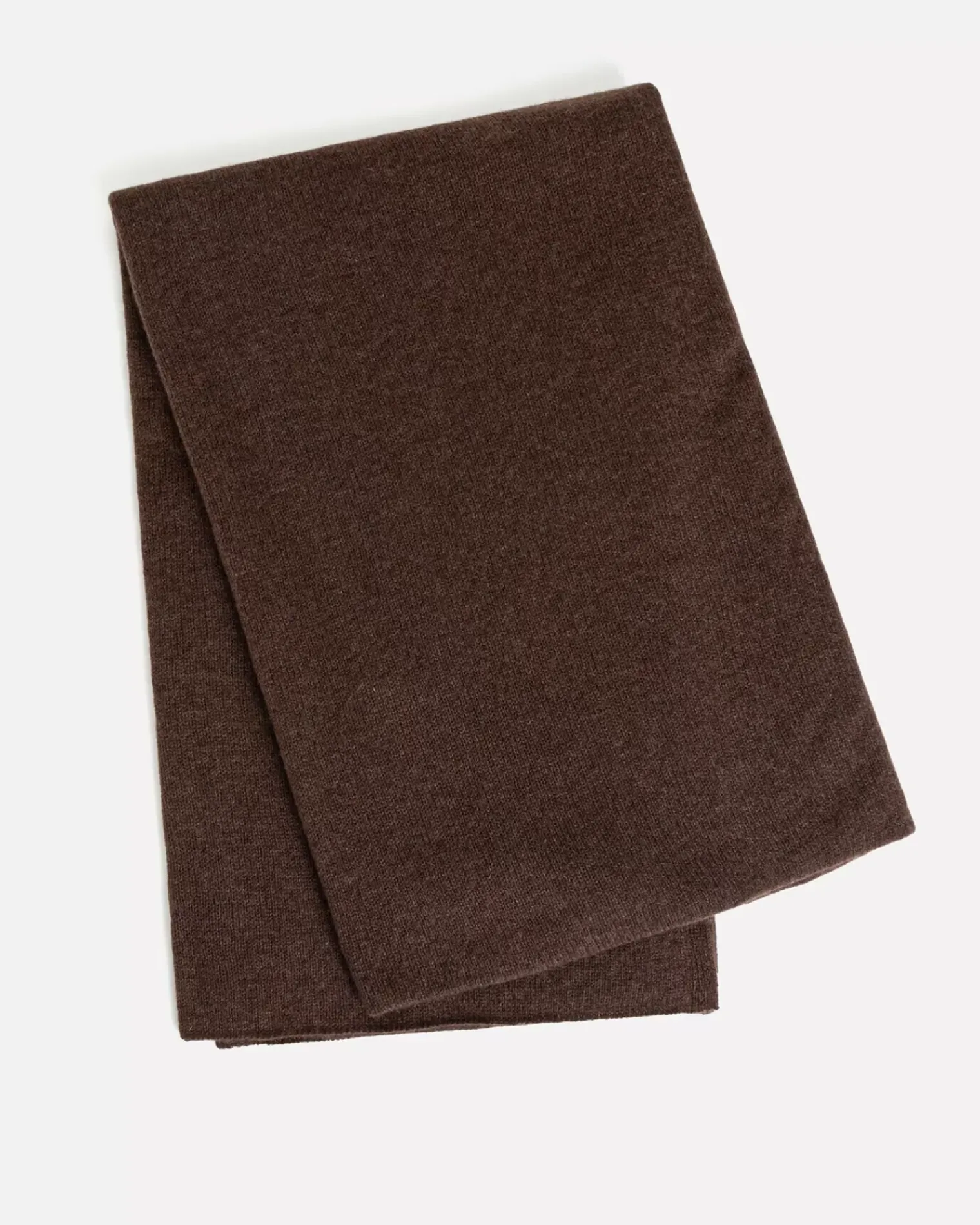 Kujten Scarves & Snoods>Off-Gauge Knitted Large Cashmere Scarf Chataigne