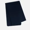 Kujten Scarves & Snoods>Off-Gauge Knitted Large Cashmere Scarf Bleu Marine Fonce