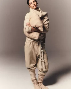 Kujten Sweaters & Sweatshirts>Oversize Funnel Neck Cashmere Sweater, 8-Threads Organique