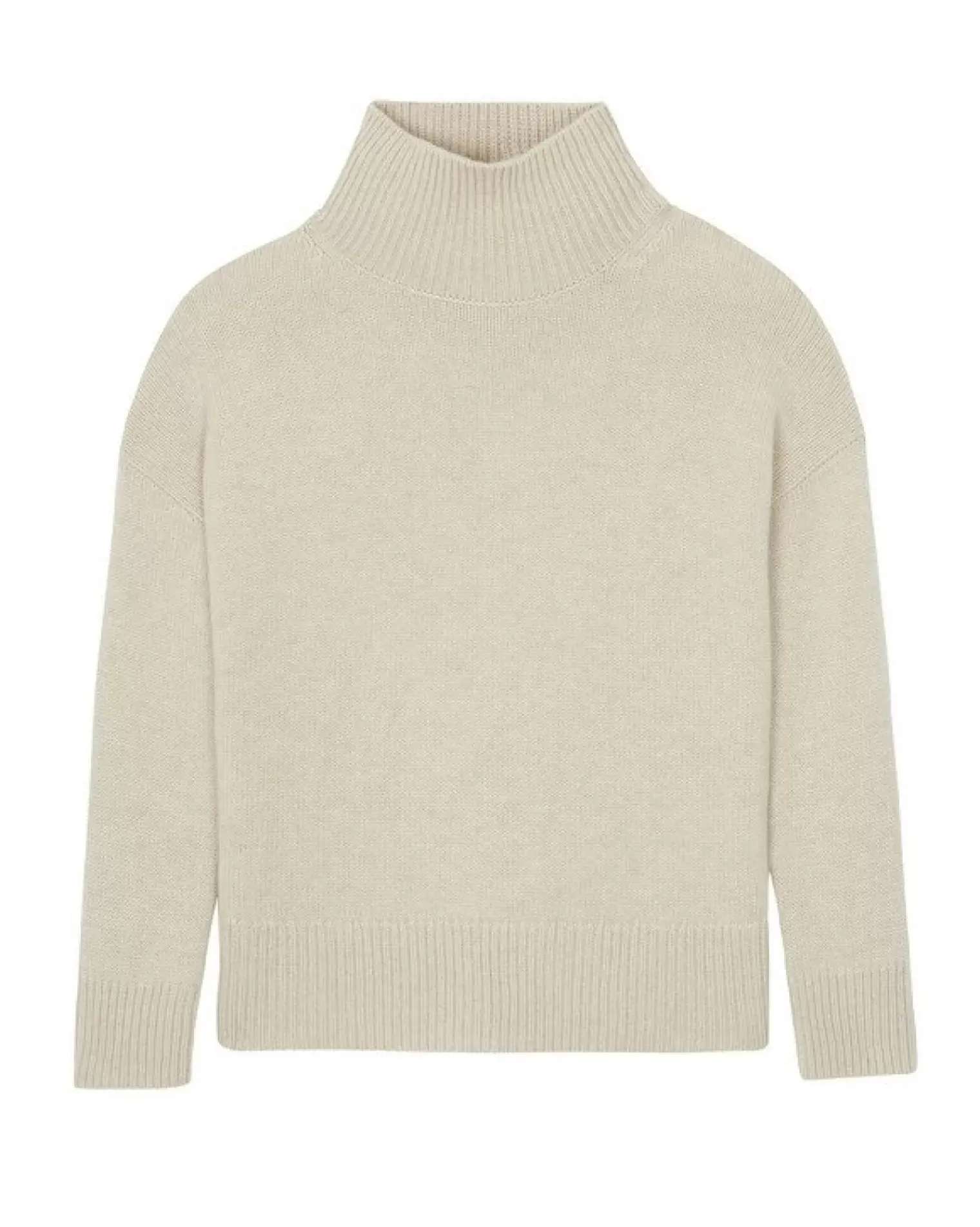 Kujten Sweaters & Sweatshirts>Oversize Funnel Neck Cashmere Sweater, 8-Threads Organique