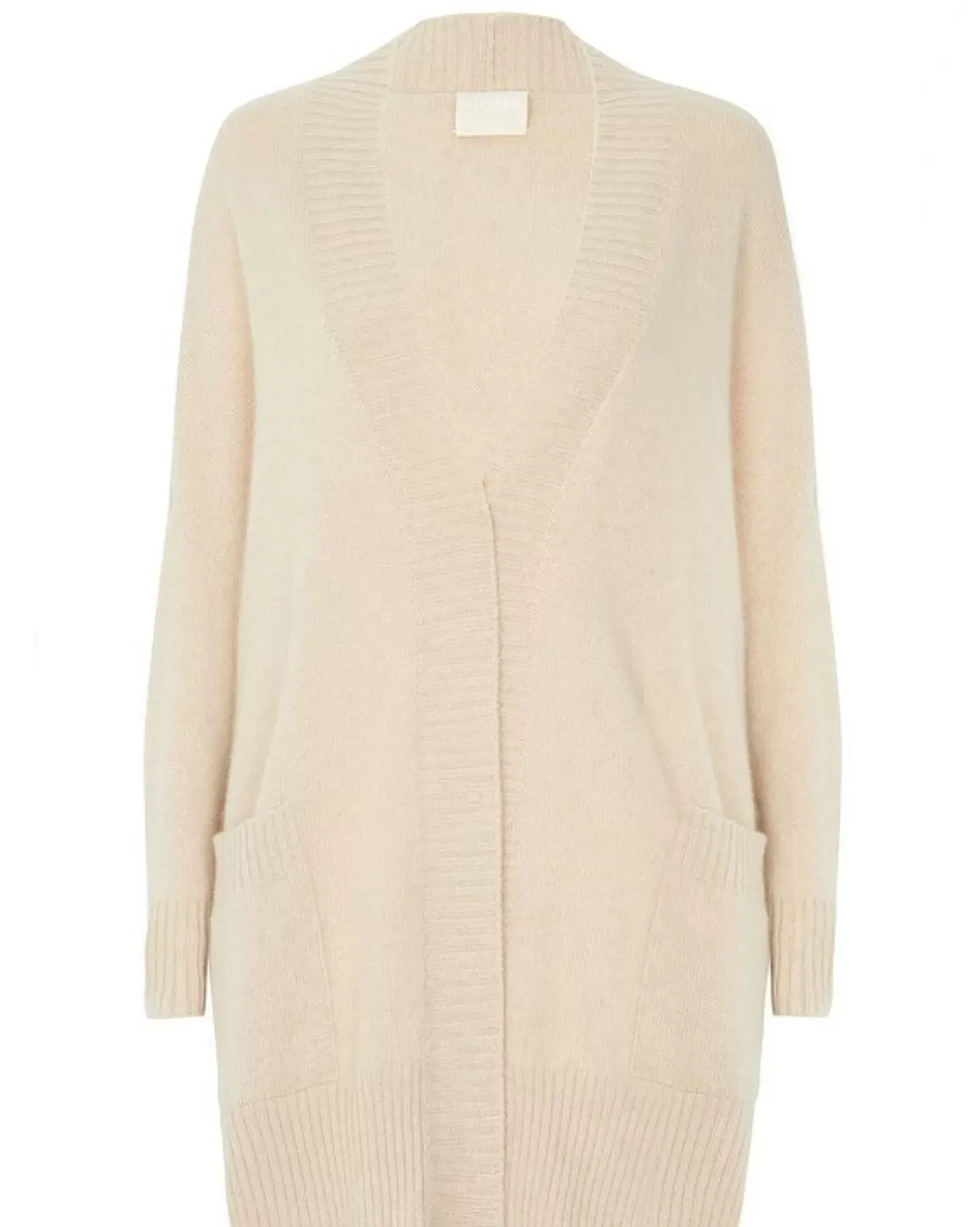 Kujten Jackets & Vests>Oversize Shawl Collar Cashmere Vest, 4-Threads Organique