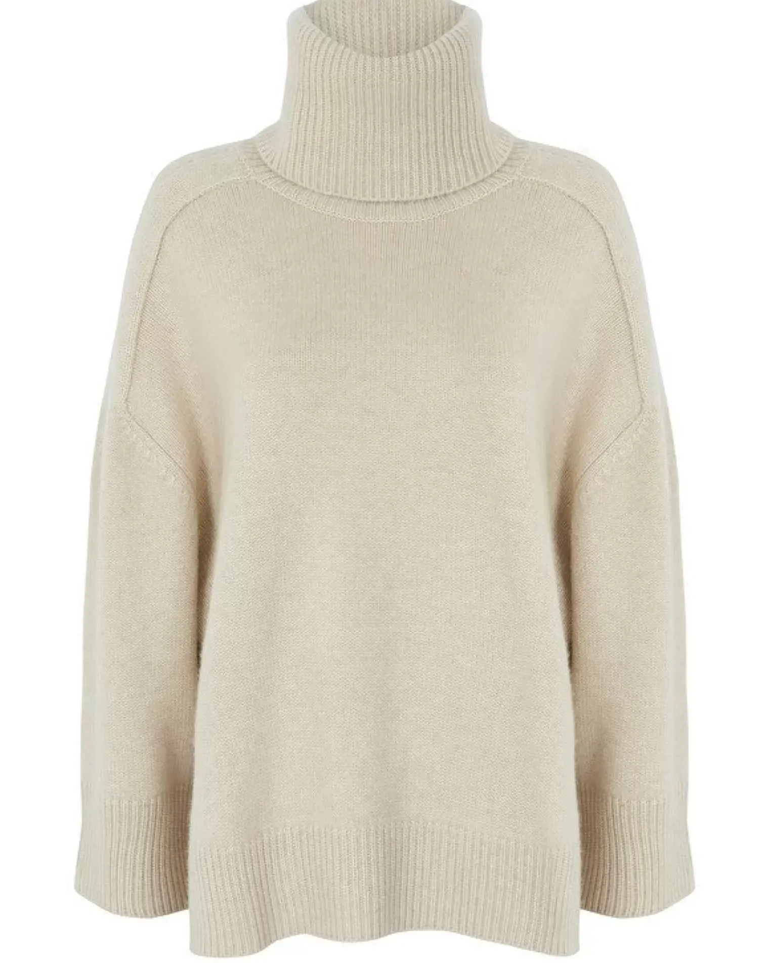 Kujten Sweaters & Sweatshirts>Oversize Turtleneck Cashmere Sweater, 8-Threads Organique
