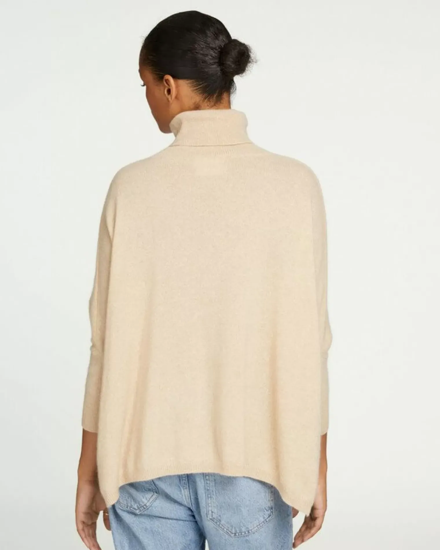 Kujten Sweaters & Sweatshirts>Oversize Turtleneck Cashmere Sweater Organique