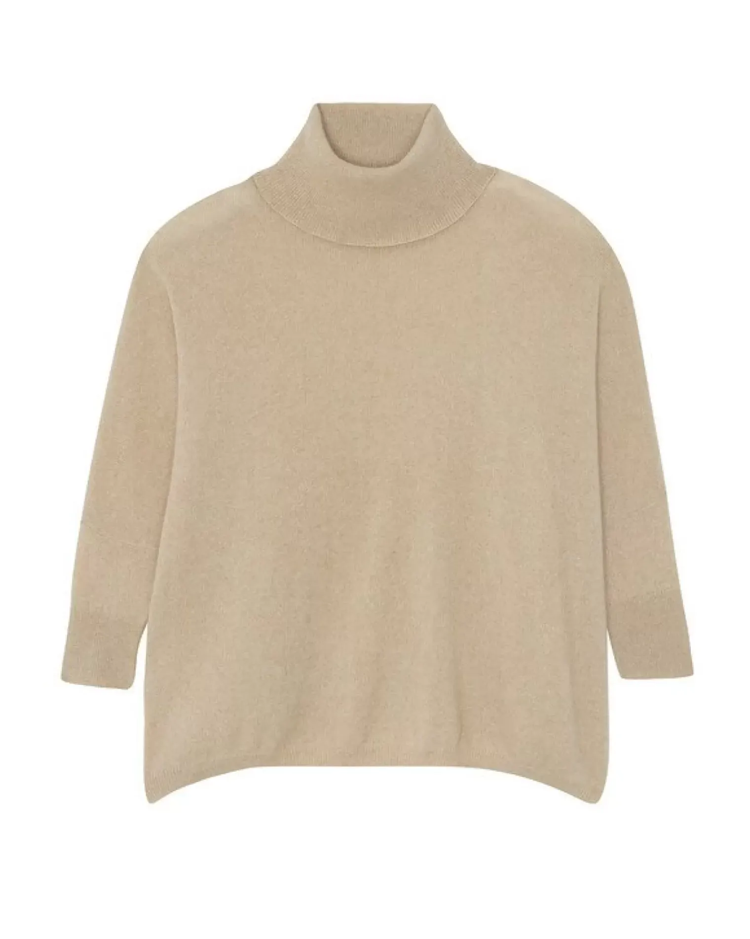 Kujten Sweaters & Sweatshirts>Oversize Turtleneck Cashmere Sweater Organique