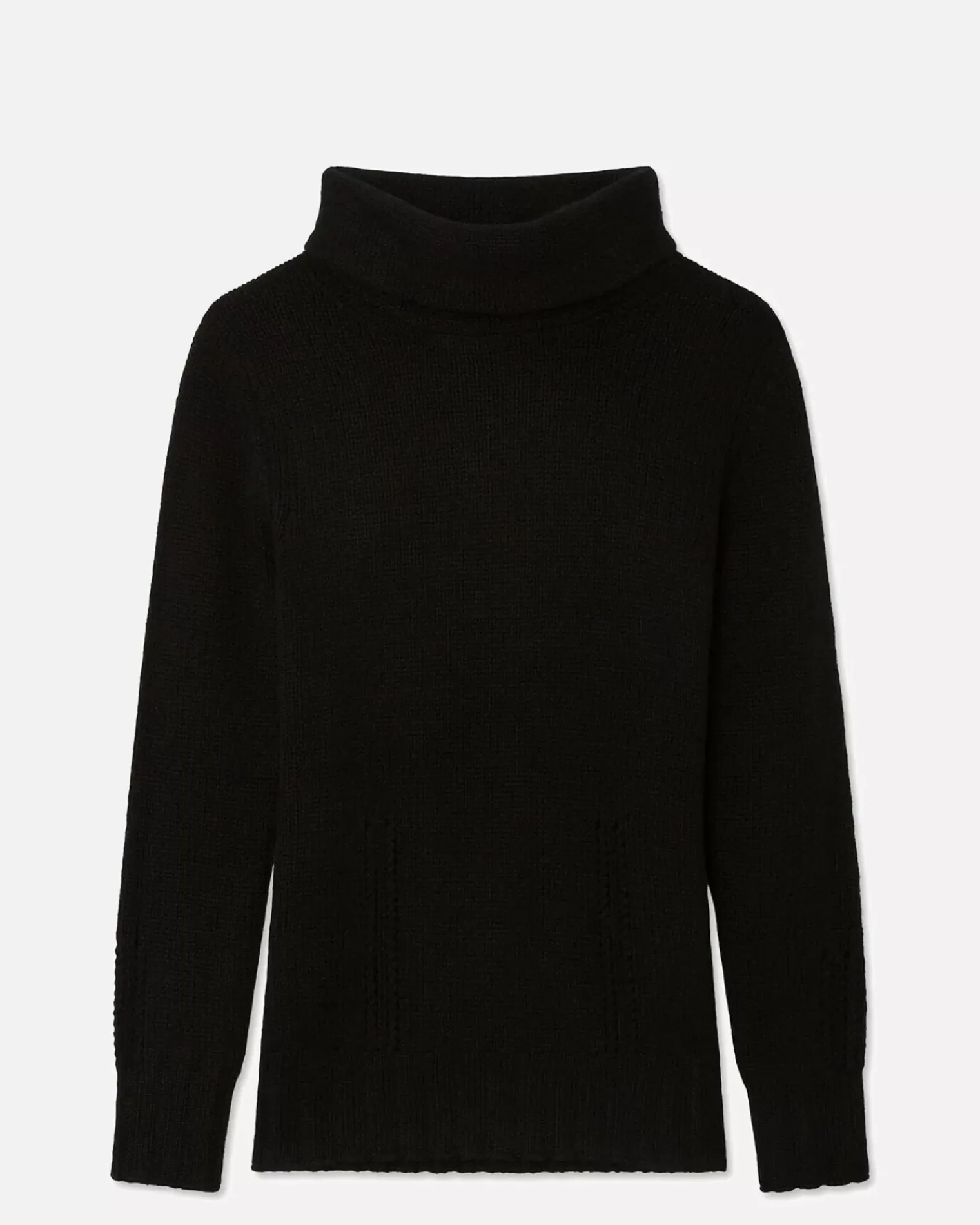 Kujten Sweaters & Sweatshirts>Oversize Turtleneck Cashmere Sweater Noir
