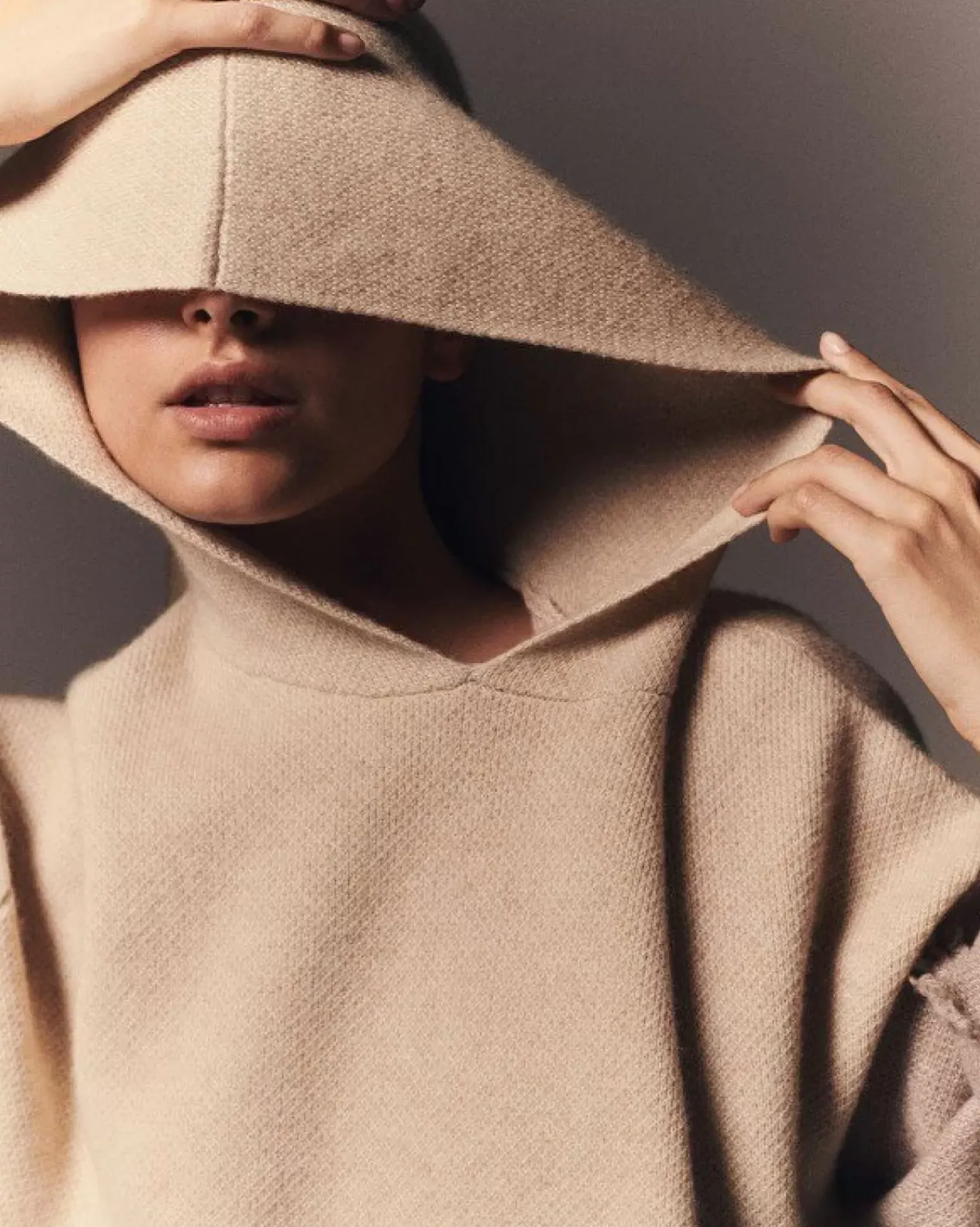 Kujten Hoodies>Oversized Cashmere Hoodie, 4-Threads Organique