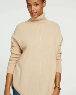 Kujten Sweaters & Sweatshirts>Oversized Cashmere Turtleneck Sweater Organique