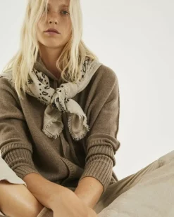 Kujten Hoodies>Oversized Long-Sleeved Hoodie Beige Taupe