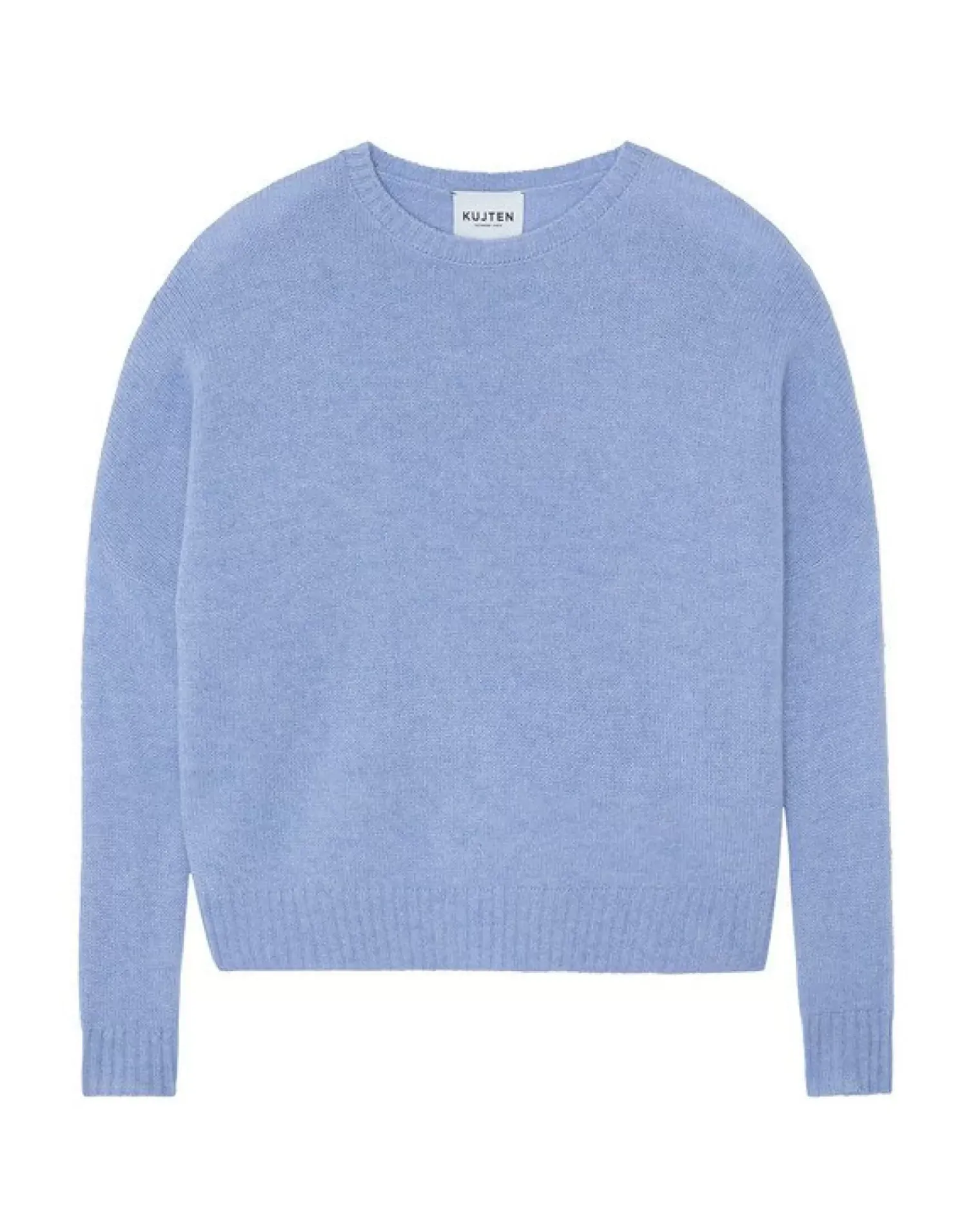 Kujten Sweaters & Sweatshirts>Oversized Round Neck Cashmere Sweater Bleu Jeans