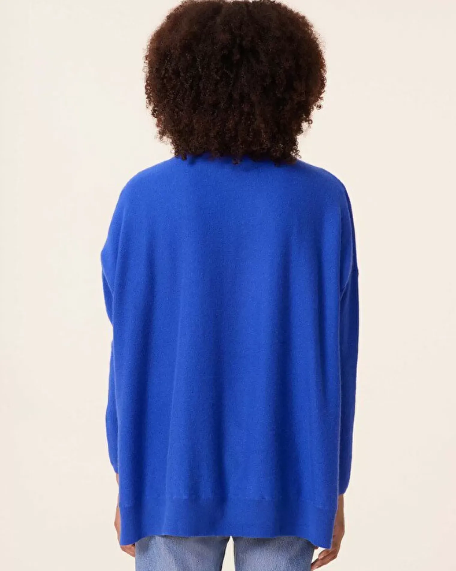 Kujten Sweaters & Sweatshirts>Oversized Round Neck Cashmere Sweater, 2-Threads Deep Kabalos