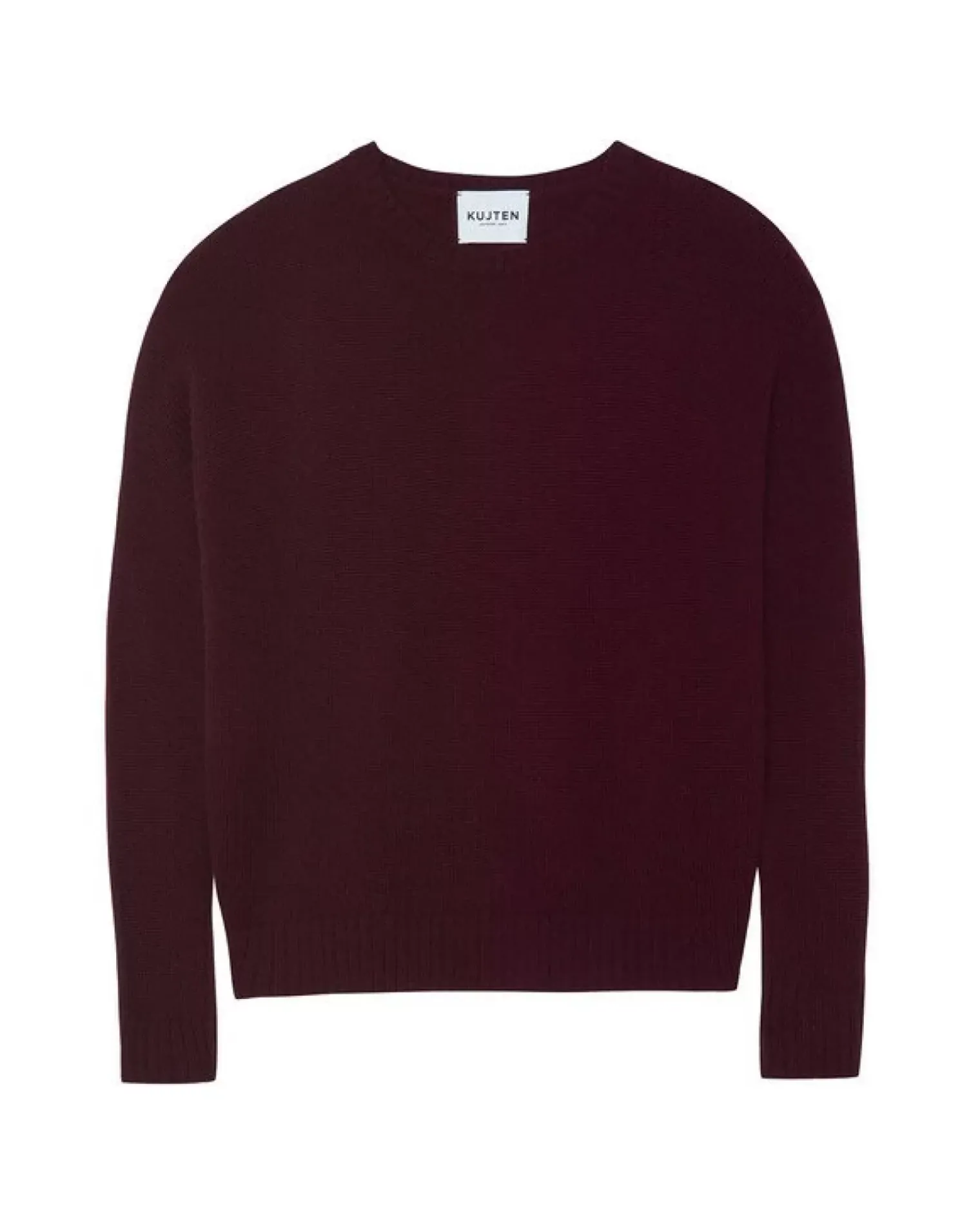 Kujten Sweaters & Sweatshirts>Oversized Round Neck Cashmere Sweater Bordeaux