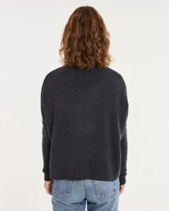 Kujten Sweaters & Sweatshirts>Oversized Turtleneck Cashmere Sweater Ocean