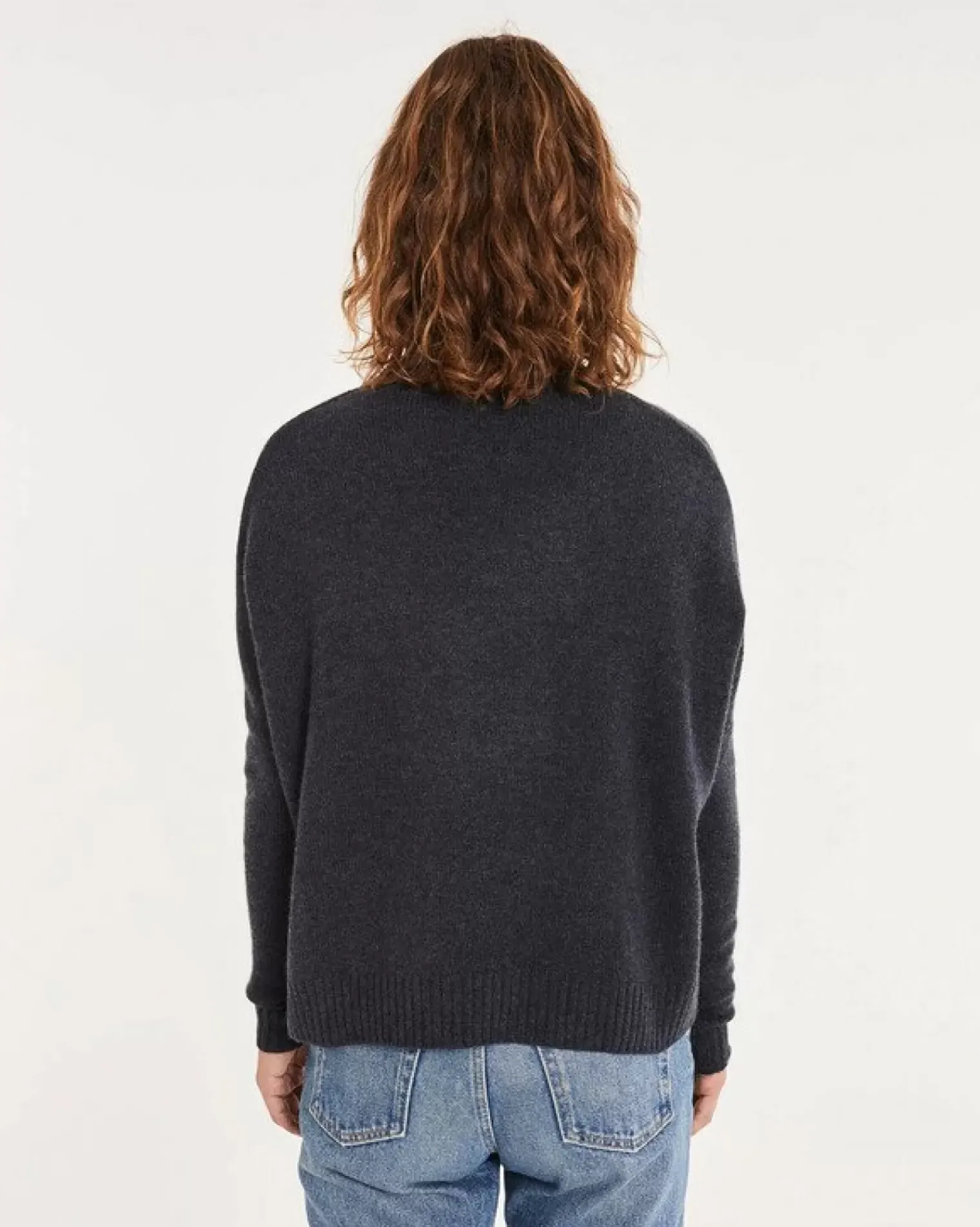 Kujten Sweaters & Sweatshirts>Oversized Turtleneck Cashmere Sweater Ocean