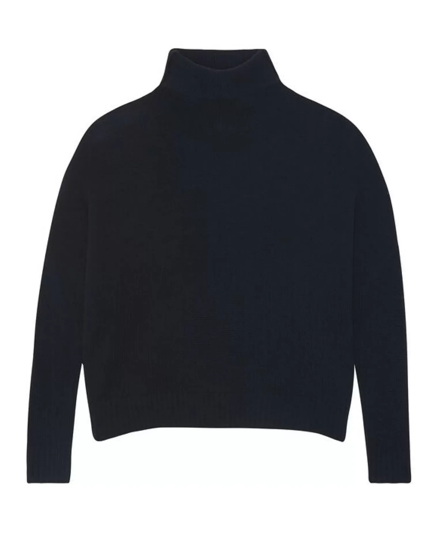 Kujten Sweaters & Sweatshirts>Oversized Turtleneck Cashmere Sweater Bleu Marine Fonce