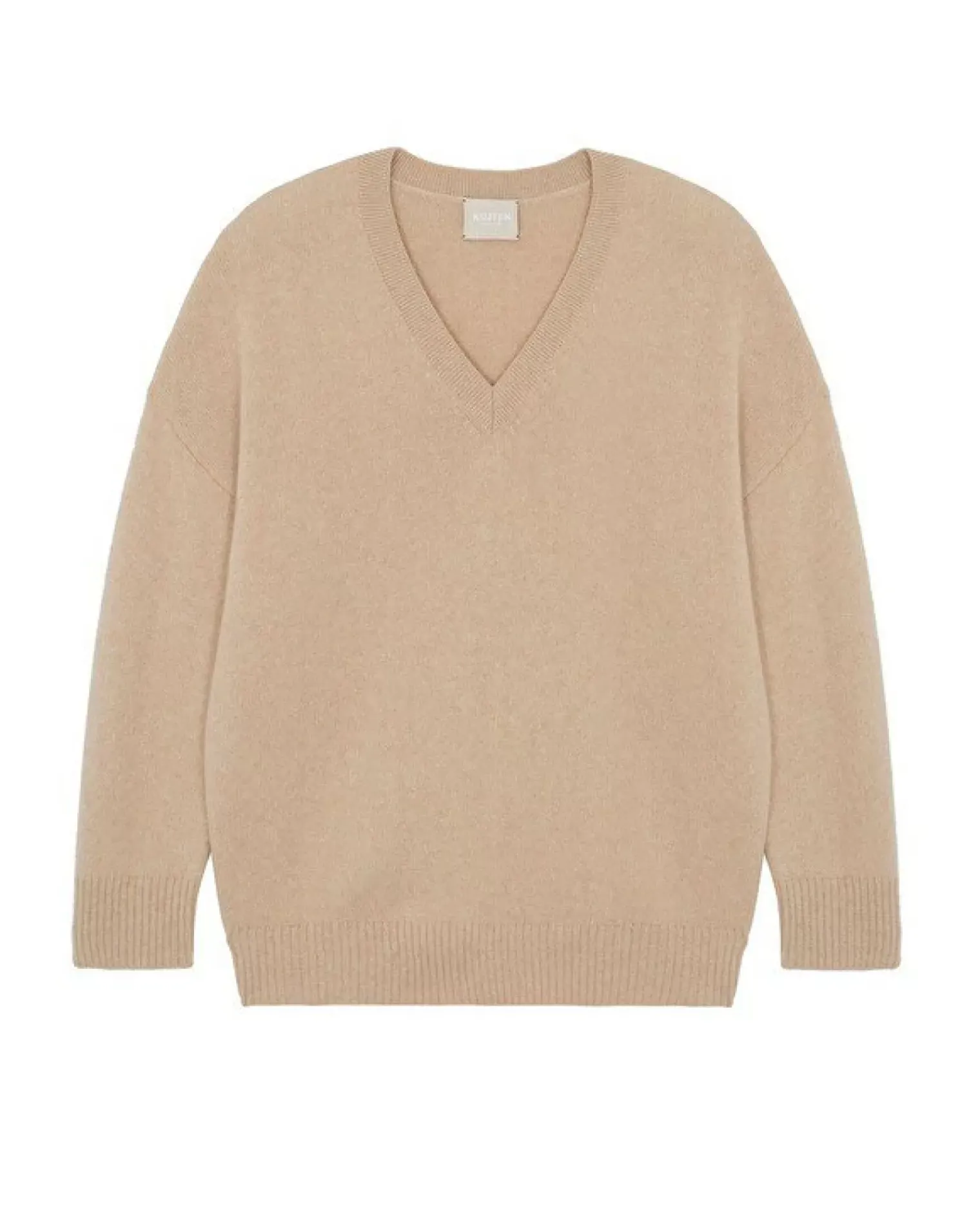 Kujten Sweaters & Sweatshirts>Oversized V-Neck Cashmere Sweater, 4-Threads Organique