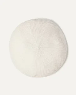 Kujten Hats & Headbands>Plain Coloured Cashmere Beret Blanc