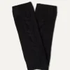 Kujten Gloves & Mittens>Plain Twisted Cashmere Mittens, 8-Threads Noir