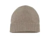 Kujten Hats & Headbands>Plain Unisex Cashmere Hat, 6-Threads Beige Taupe