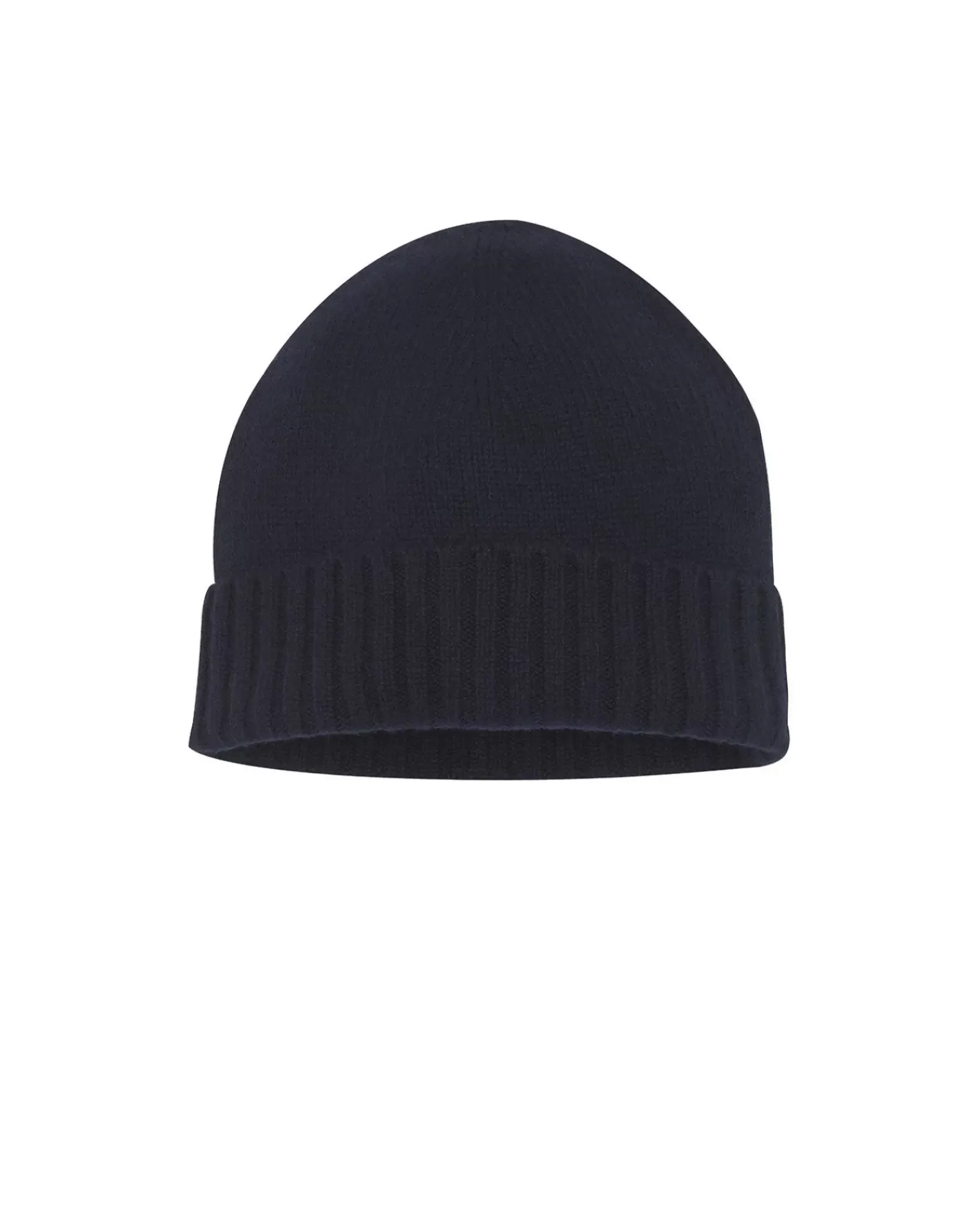Kujten Hats & Headbands>Plain Unisex Cashmere Hat, 6-Threads Bleu Marine Fonce
