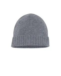 Kujten Hats & Headbands>Plain Unisex Cashmere Hat, 6-Threads Gris Flanelle