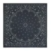 Kujten Scarves & Snoods>Printed Very Large Cashmere Bandana Noir
