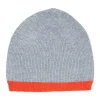 Kujten Hats & Headbands>Ribbed Contrast Edge Hat Gris Chine
