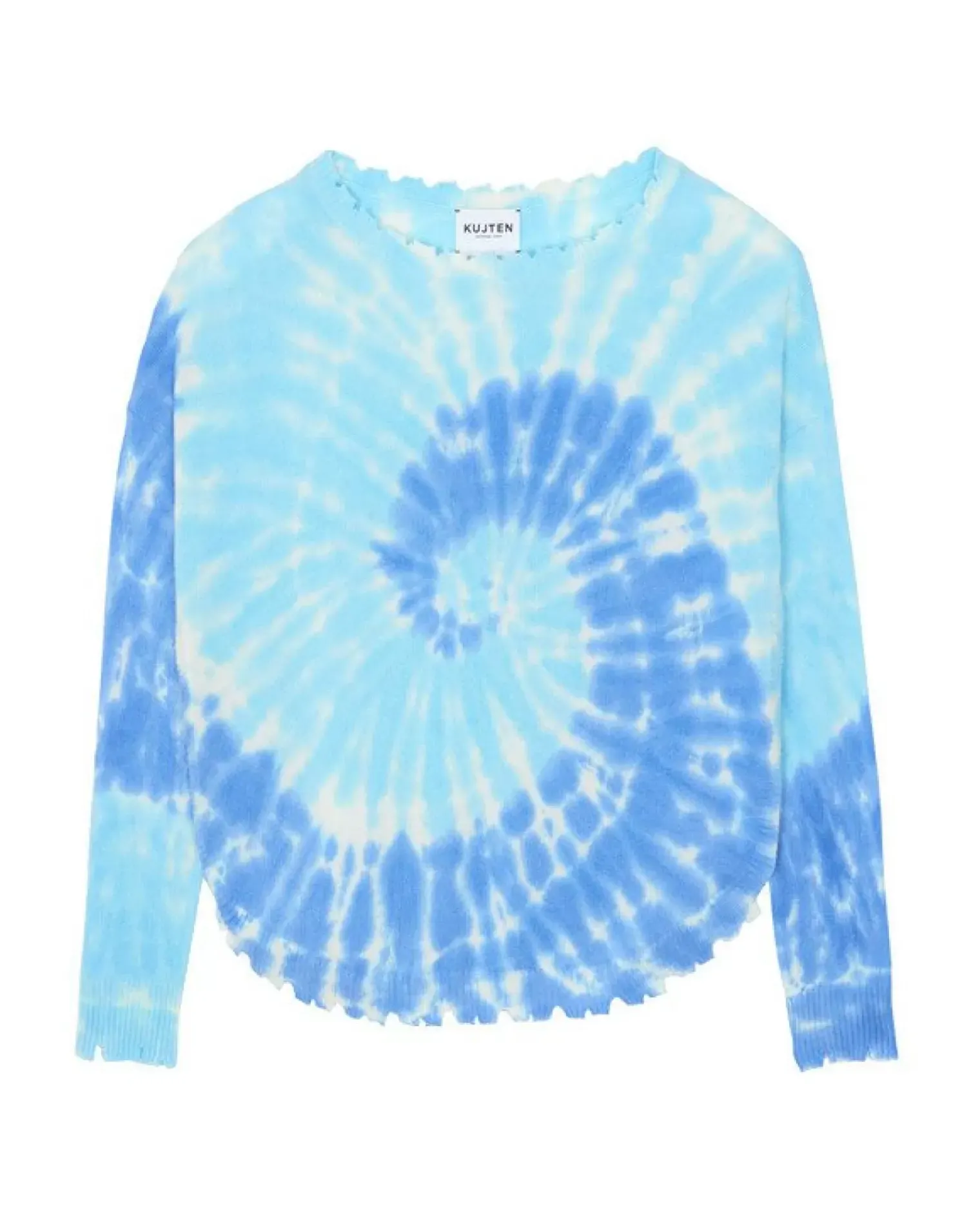 Kujten Sweaters & Sweatshirts>Round Neck Cashmere Sweater Jeans Clair