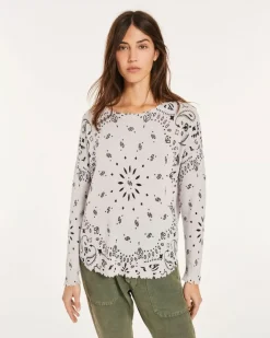 Kujten Sweaters & Sweatshirts>Round Neck Cashmere Sweater Parme Chine