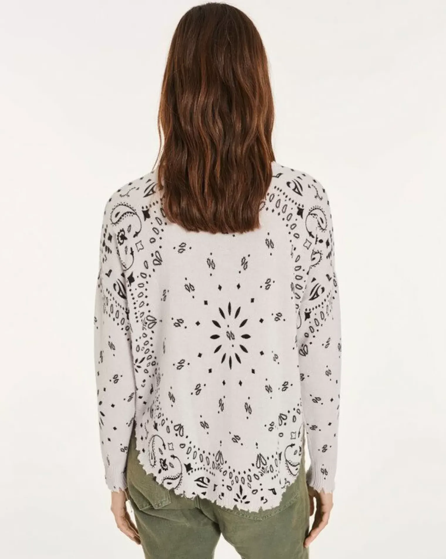 Kujten Sweaters & Sweatshirts>Round Neck Cashmere Sweater Parme Chine