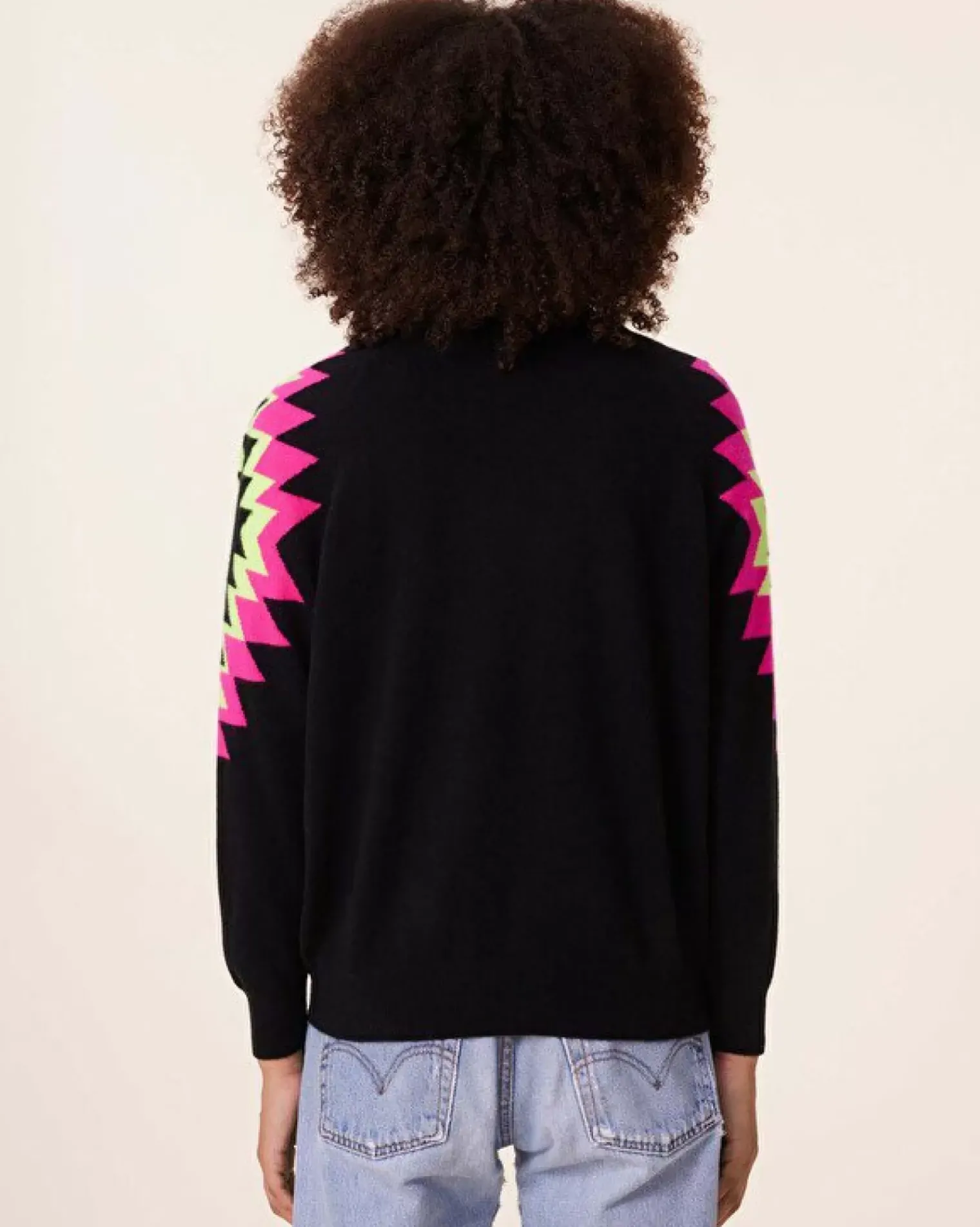 Kujten Sweaters & Sweatshirts>Round Neck Cashmere Sweater, 2-Threads Noir