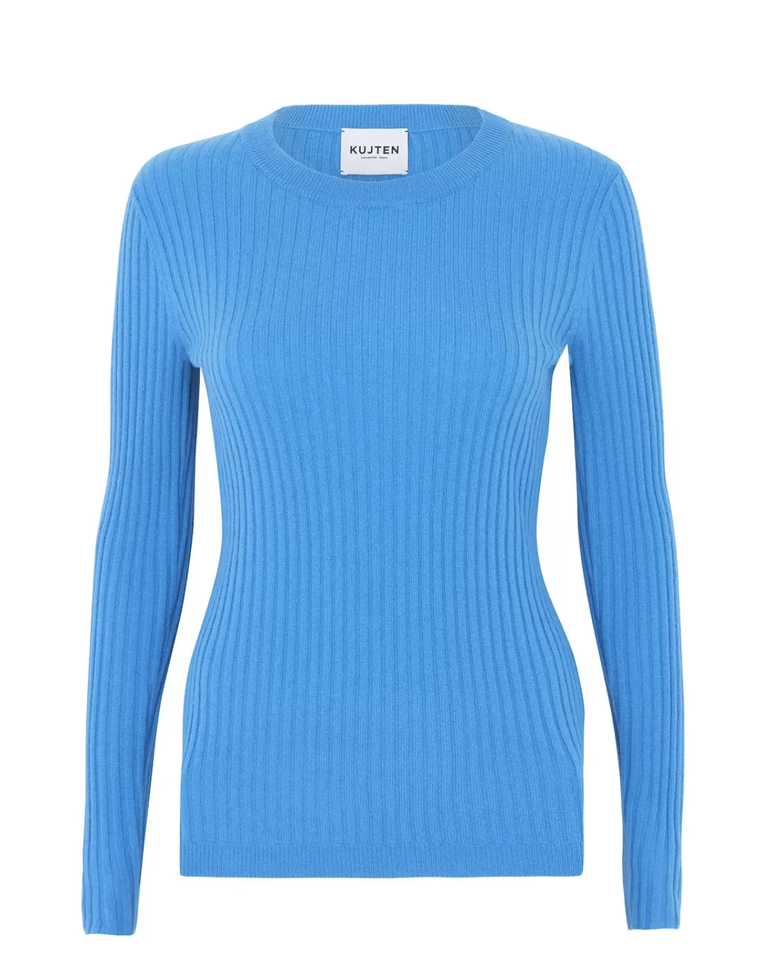 Kujten Sweaters & Sweatshirts>Round Neck Cashmere Sweater Bleu