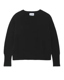 Kujten Sweaters & Sweatshirts>Round Neck Cashmere Sweater Noir