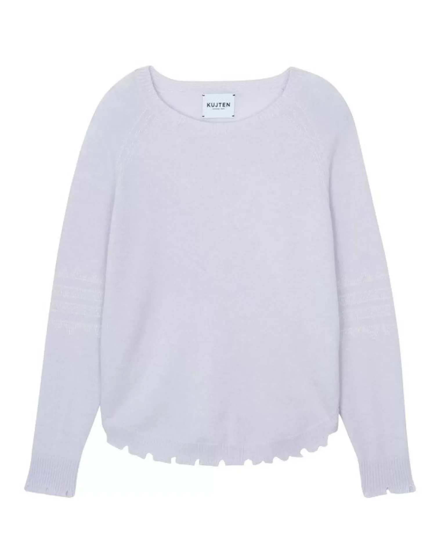 Kujten Sweaters & Sweatshirts>Round Neck Cashmere Sweater Parme Chine