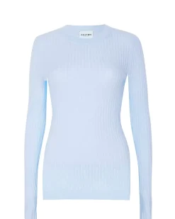 Kujten Sweaters & Sweatshirts>Round Neck Cashmere Sweater Jeans Clair