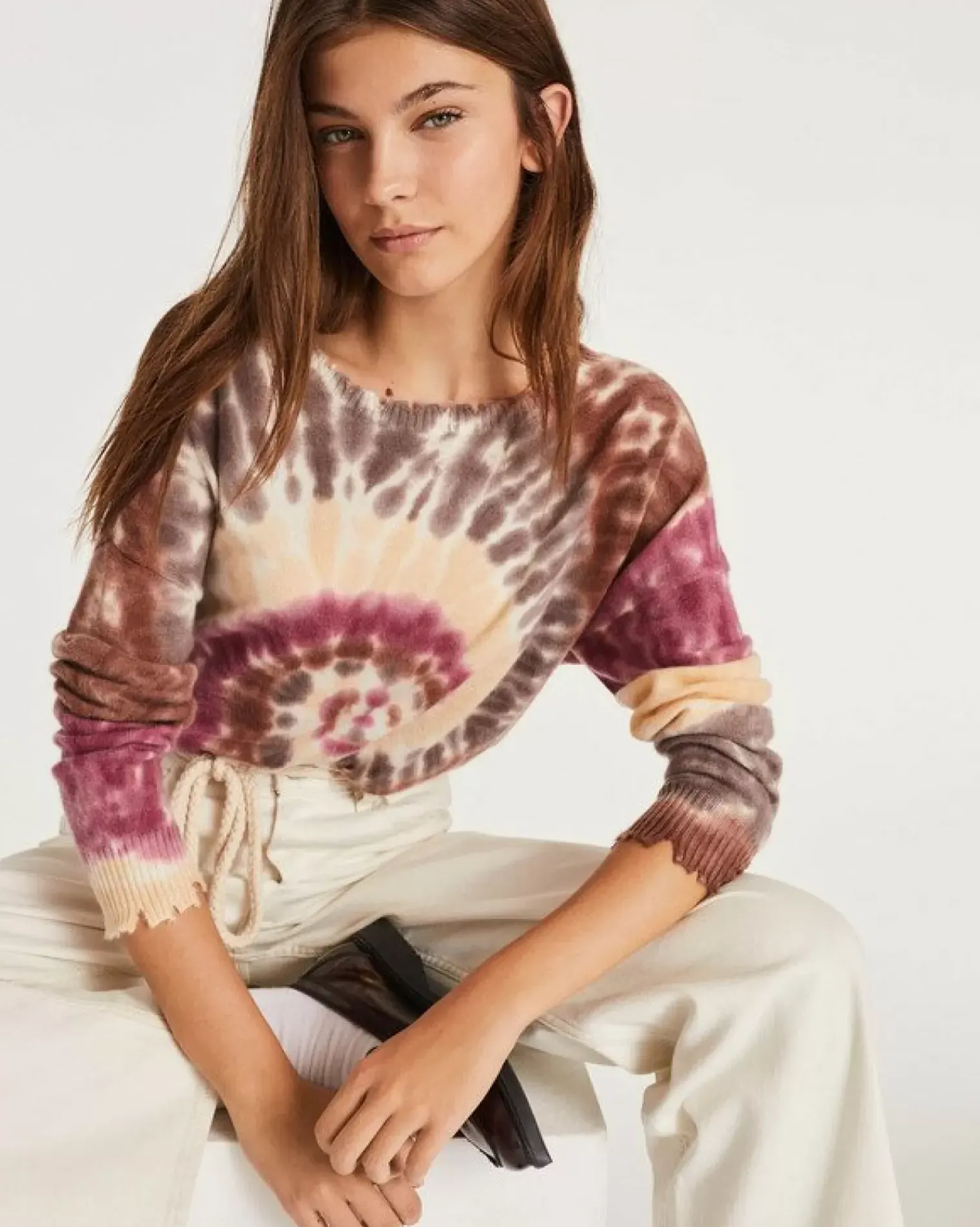 Kujten Sweaters & Sweatshirts>Round Neck Cashmere Sweater Marron