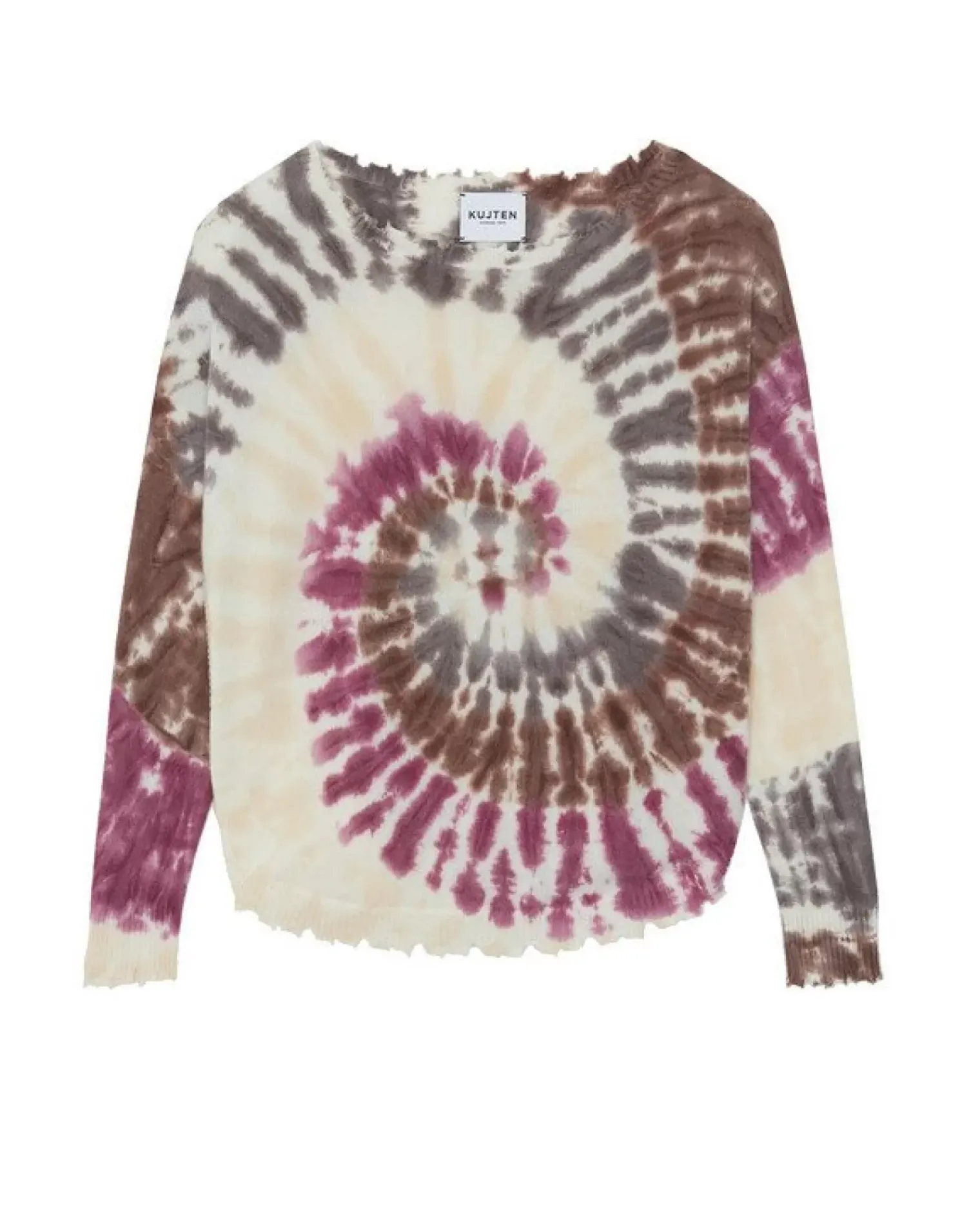Kujten Sweaters & Sweatshirts>Round Neck Cashmere Sweater Marron