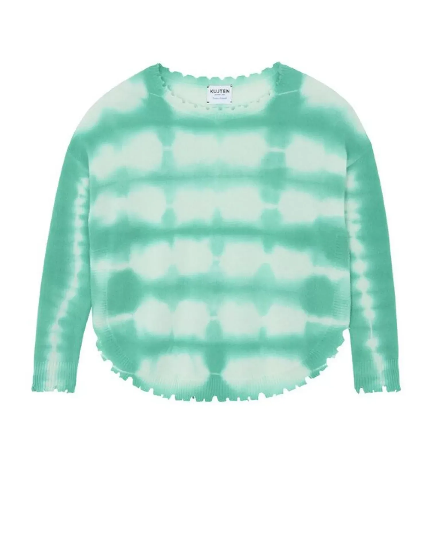 Kujten Sweaters & Sweatshirts>Round Neck Cashmere Sweater Vert Jade