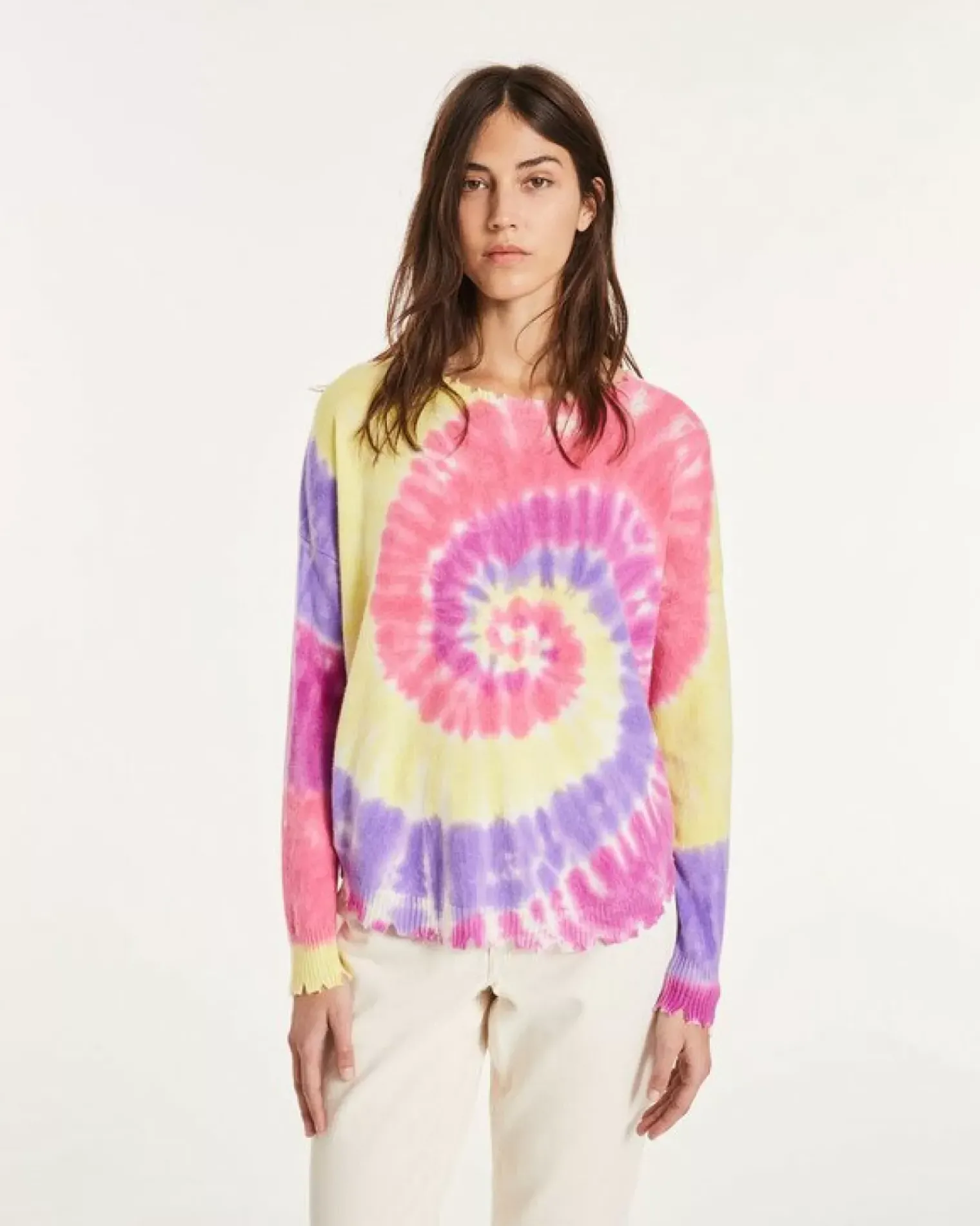Kujten Sweaters & Sweatshirts>Round Neck Cashmere Sweater Violet