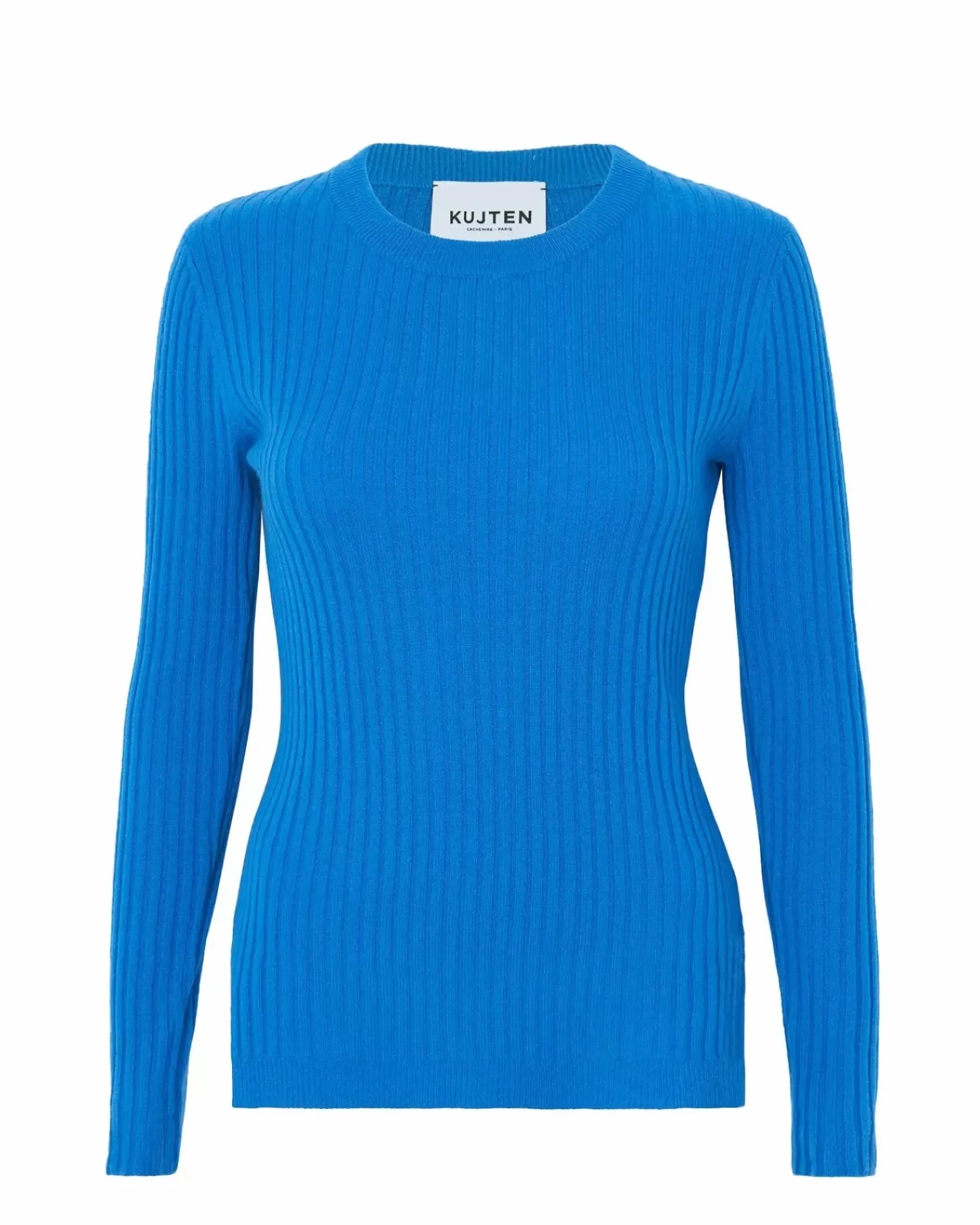 Kujten Sweaters & Sweatshirts>Round Neck Cashmere Sweater Bleu Kabalos