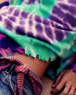 Kujten Sweaters & Sweatshirts>Round Neck Cashmere Sweater Deep Purple