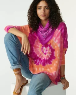 Kujten Sweaters & Sweatshirts>Round Neck Cashmere Sweater Rose Neon